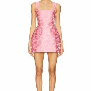 Revolve Amanda Uprichard Light Pink Bethany Skort Romper